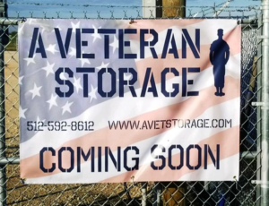 A Veteran Storage - coming soon banner - RV & Boat Storage